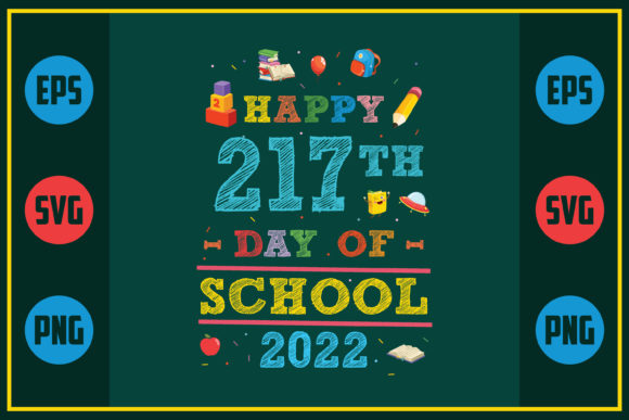 Happy 217th Day of School 2022: A Unique Embroidery Design